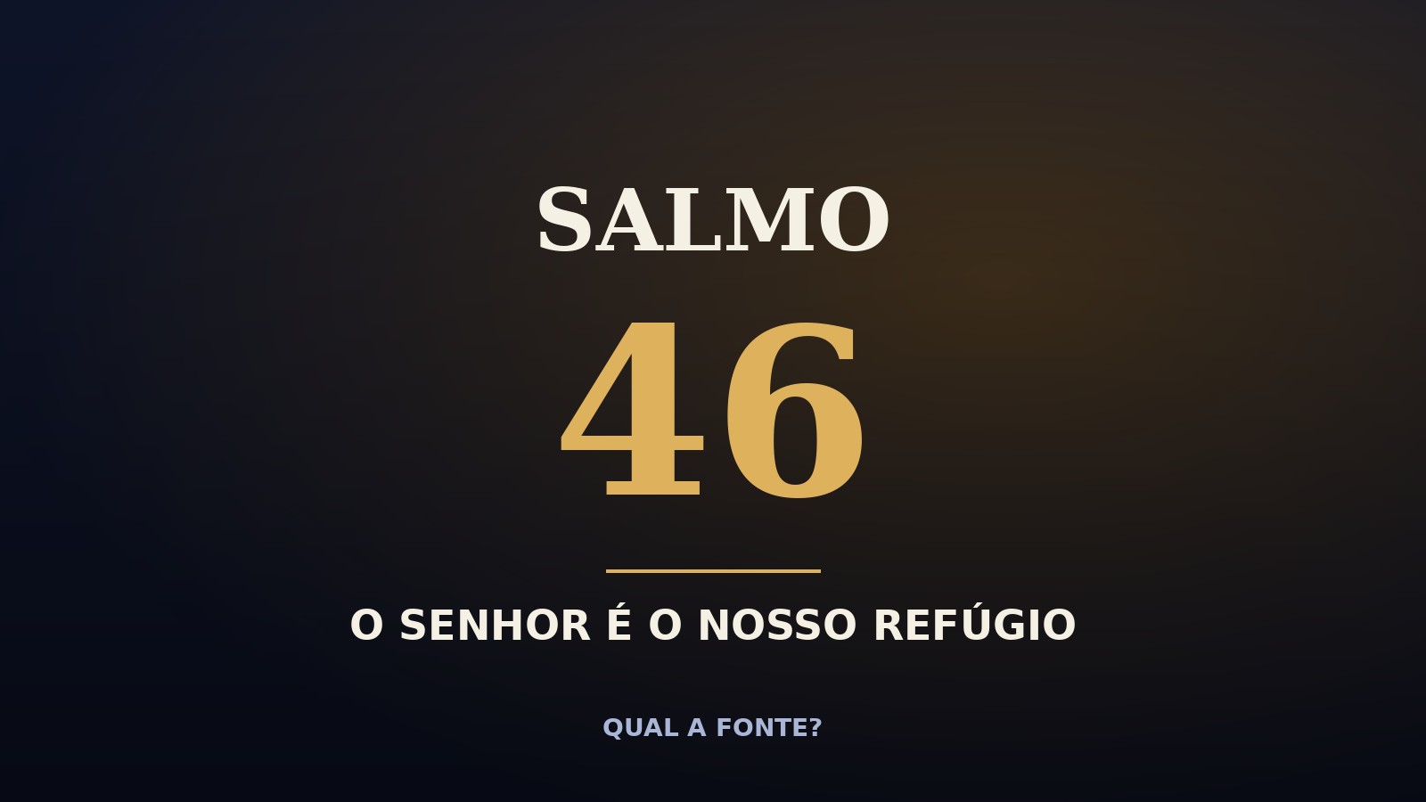 Salmo 46 Explicado: o que Significa "Aquietai-vos e Sabei que Eu Sou Deus"